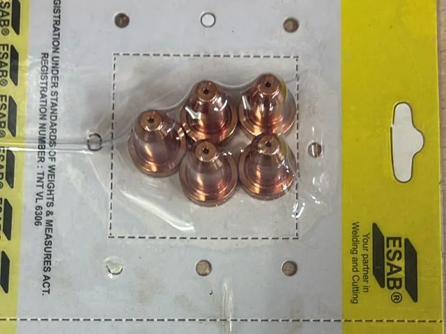 ESAB PC-121 plasma cutting tips 90–100 A, pack of five